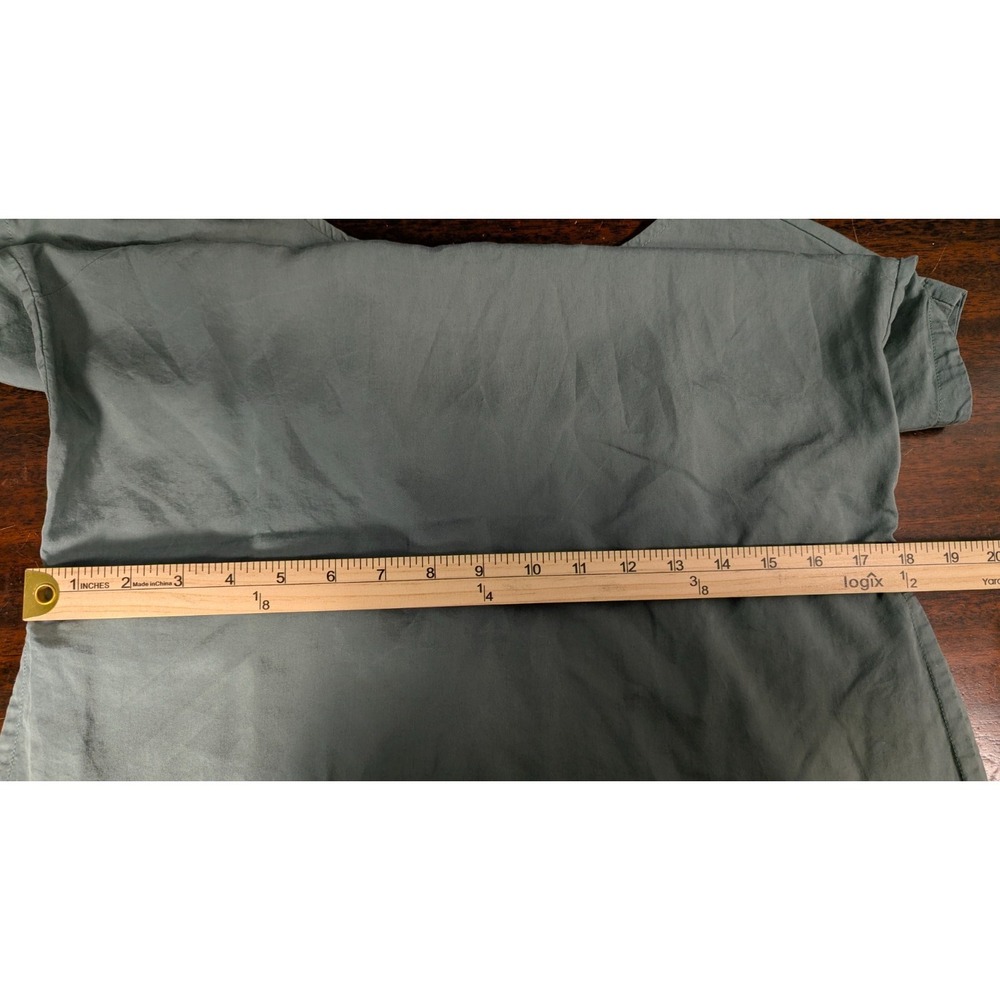 Patagonia Lyocell Shift Dress Green Short Sleeve Casual Travel Dress Womens - Picture 7 of 9